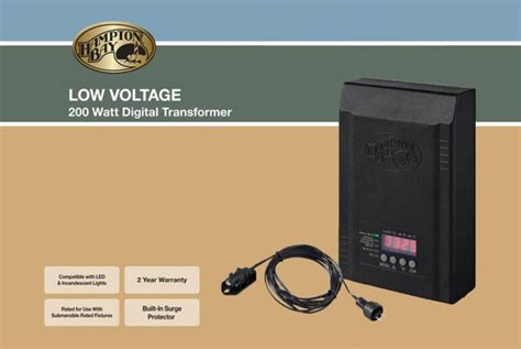 lv transformer not letting power trough|hampton bay transformer troubleshooting guide.